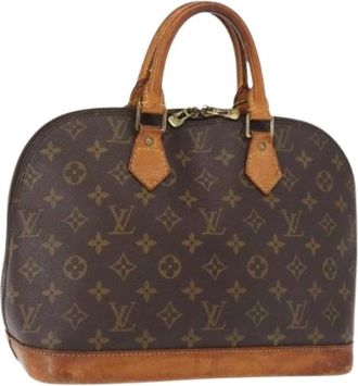 Louis Vuitton Pre-owned Handbags, female, Brown, Size: ONE SIZE Pre-owned Canvas Handbag