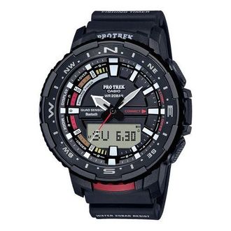 Casio Sports Quartz Waterproof Shockproof Solar Powered Mens Black Analog/Digital Combo PRT-B70-1PRD