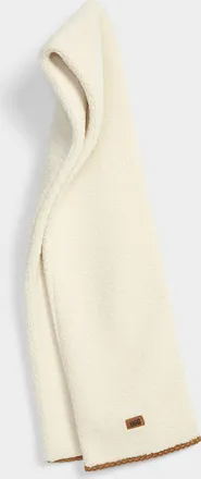 UGG Womens UGGfluff fleece scalloped scarf