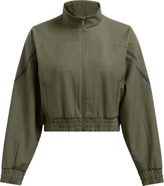 Under Armour Dames-top met trechterhals en lange mouwen (Groen)