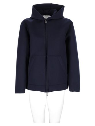 Paolo Pecora Hooded Zipper Boxy Polyester-Blend Jacket