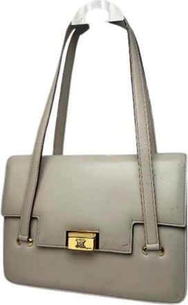 Celine Pre-owned Vintage Schoudertas - Dames - Vintage Schoudertas - Wit - ONE Size - Leer - Vintage