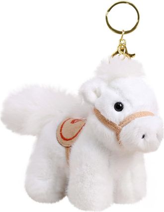 Generic Horse Keychain, Cartoon Soft Plush 2026 Year of the Horse Keychain with Cute Design 14cm Long Soft Stuffed Animal Bag Charm for Keys, Purse & School B