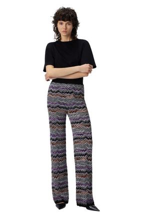 Missoni Straight Long Pants In English Rib Knit in Multicoloured at Nordstrom, Size 38 It