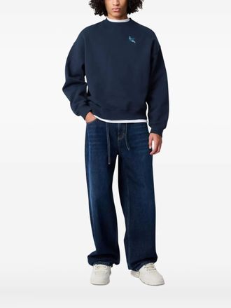 Axel Arigato Micro Bee Bird sweatshirt - men - Organic Cotton - L - Blue