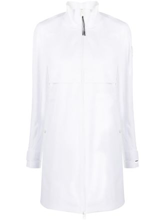 Woolrich Pequea zip-up parka coat - women - Polyamide/Spandex/Elastane - L - White