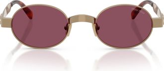 Miu Miu 0mu B51s Oval Frame Sunglasses
