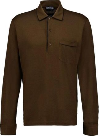 Tom Ford Heren, Tops, Bruin, Maat: XL