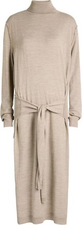 Christophe Lemaire Trompe Loeil Jumper-effect Knit Midi Dress - Taupe - S (UK8-10 / S)