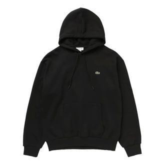 Lacoste Felpa con cappuccio in pile - - Sweatshirts & Hoodies - Uomo - Nero - L