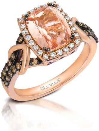 Le Vian Ladies Peach Morganite Rings set in 14K Strawberry Gold