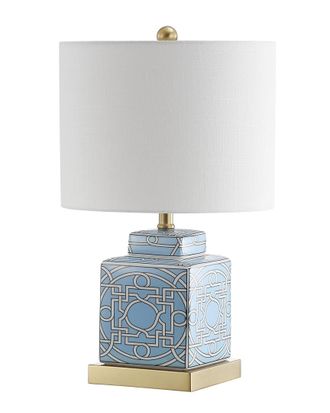 Jonathan Y Designs Jonathan Y Catherine 22In Ceramicmetal Ginger Jar Led Table Lamp