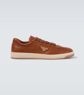 スニーカー HOGAN H671 Sneakers - Hogan - Leather - Brown Hogan Interactive Mens Size 7 Brown Leather Lace Up Casual