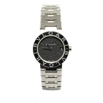 Bulgari Pre-owned Stainless Steel watches - Dames - Vintage Horloges - Zwart - ONE Size - Vintage