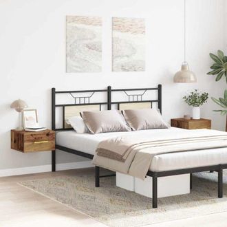 vidaXL Armadio da Notte 2 pcs Legno vecchio 35 x 35 x 20 cm - Vidaxl