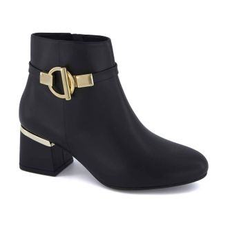 Andrea Womens Fashion Boots With Side Zipper In Black