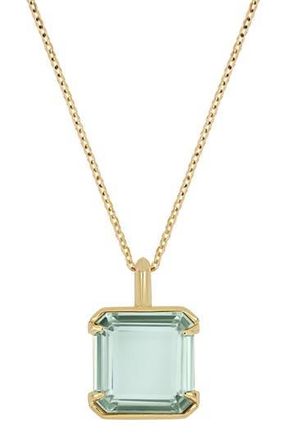 Bony Levy 14K Gold Prasiolite Pendant Necklace in 14Ky Green at Nordstrom Rack, Size 18
