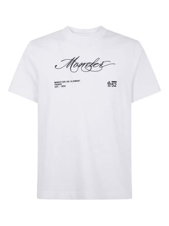Moncler script-logo cotton T-shirt - men - Cotton - L - White