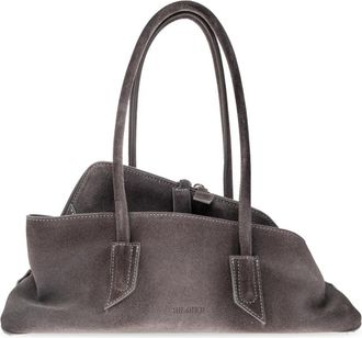 The Attico Handtas La Passeggiata Klein - Dames - Handtassen - Grijs - ONE Size - Leer - Tassen