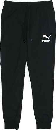 Puma Classics Jersey Cuffed Pants Black White 597488-01