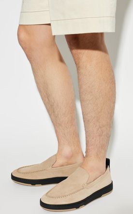 Lanvin Suede Shoes, Mens, Beige