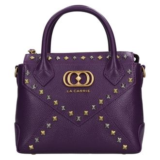 La Carrie Frivolous Kleine Leren Tas - Dames - Handtassen - Paars - ONE Size - Leer - Tassen