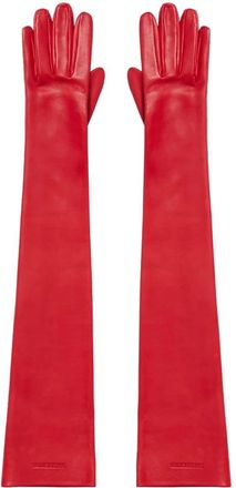 Balenciaga Lange Handschoenen - Dames - Handschoenen - Rood - M - Accessoires