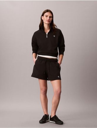 Calvin Klein Jeans Calvin Klein Womens Monogram Fleece Shorts - Black - XL