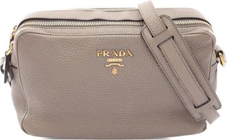 Prada Pre-owned Prada Vitello Daino Double Zip Camara Bag Ladies XFY7QQ6Q58E79POI