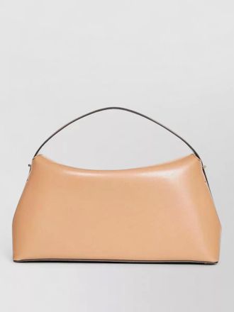 Toteme t lock leather top handle bag
