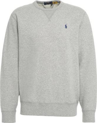Polo Ralph Lauren Hoodies & sweatvesten, Heren, Grijs, S, Katoen, Klassieke Crew Neck Sweatshirt Grigio