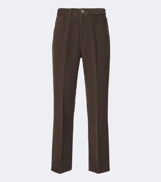 Auralee Wool and cashmere corduroy straight pants
