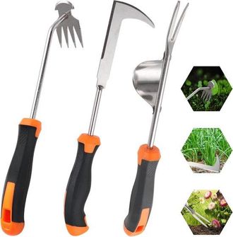 OEM 3 Piezas Extractor De Maleza, Extractor De Maleza Manual, Eliminador De Maleza, Eliminador De Maleza, Paleta De Jard&iacute;n
