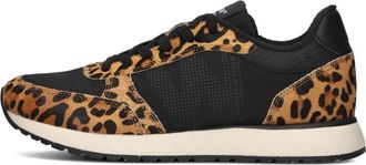 Woden Schoenen, Dames, Veelkleurig, 42 EU, Wol, Cowhair Sneakers Ronja voor dames
