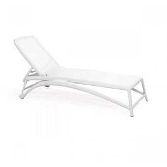 Nardi Lettino Polipropilene Fiberglass Atlantico Bianco Textil Bianco 70x171/204x35h