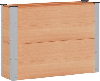 vidaXL Arriate Elevado Marr&oacute;n 100 X 30 X 72 Cm Wpc Y Aluminio Vidaxl