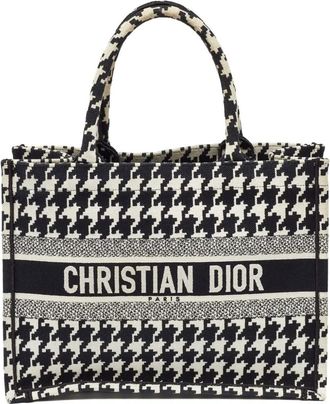 Dior Borsa tote Book in pied-de-poule - Nero