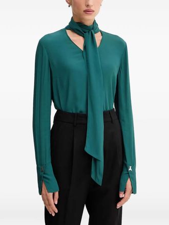 Patrizia Pepe Blouse met strikdetail - Groen