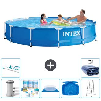 Intex Piscina Con Estructura Redonda - 366x76 Cm - 8-piezas S20485
