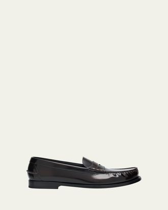 Churchs Mens Rowley Polished Fume Leather Loafers