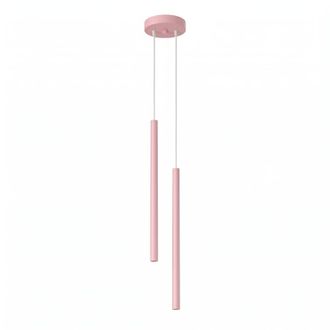 Sollux Lighting L&aacute;mpara colgantes rosa acero alt. 118 cm