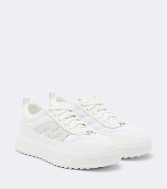 Moncler Altive leather-trimmed platform sneakers