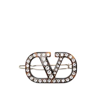 Valentino Garavani Logo Embellished Hair Accessory