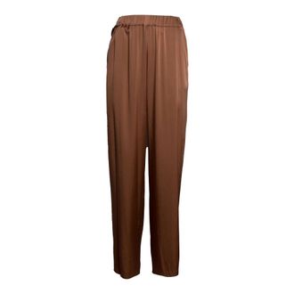 KANGRA Wide Trousers, female, Brown, Size: XS Palazzo Trousers