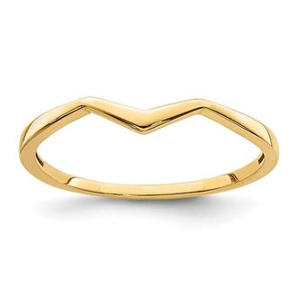 Diamond2Deal 14k Yellow Gold Fancy Stackable Ring