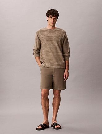 Calvin Klein Shorts de lona de algod&oacute;n con cord&oacute;n