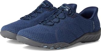 Skechers Breathe Easy - Knitty Waves Hands Free Slip-Ins Womens Shoes Navy : 5.5 B - Medium, Lace/Mesh/Rubber