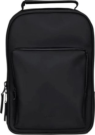 Rains Zwarte Boek Daypack W3 01 Zwarte Tas - unisex - Rugzakken - Zwart - ONE Size - Tassen