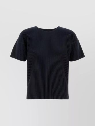 Homme Pliss&eacute; Issey Miyake polyester crew-neck short-sleeve t-shirt