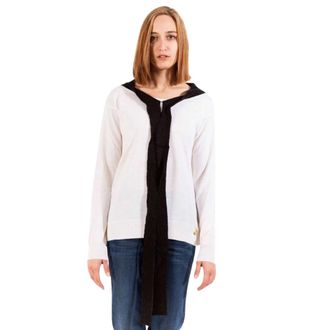 Love Moschino Witte Wollen Trui met Lange Mouwen - Dames - Vesten - Wit - S - Wol - Truien & Vesten